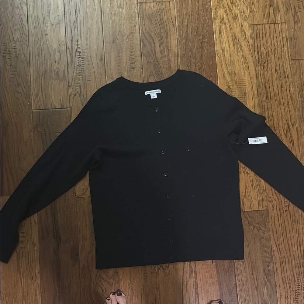 Amazon Essentials Black Knit Cardigan